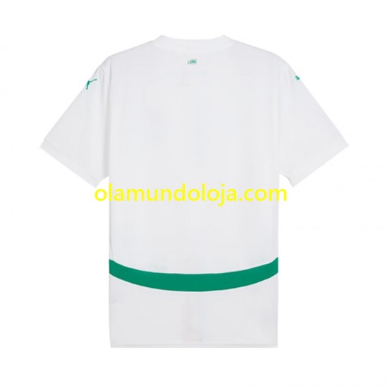Camisola Senegal Homem Equipamento Primeiro 2025 Manga Curta